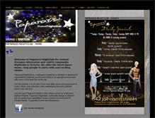 Tablet Screenshot of paparazzinightclub.com